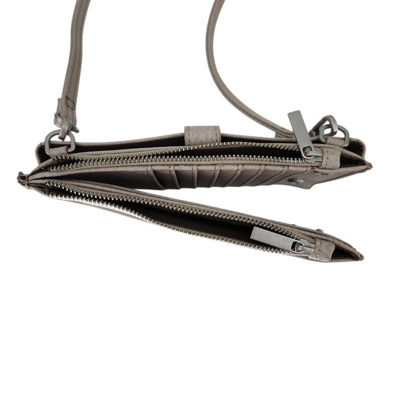 MATT & NAT taupe crossbody wallet bag vegan leather - Picture 8 of 14